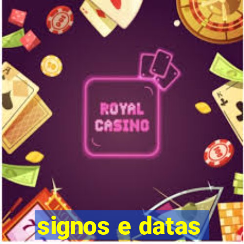 signos e datas